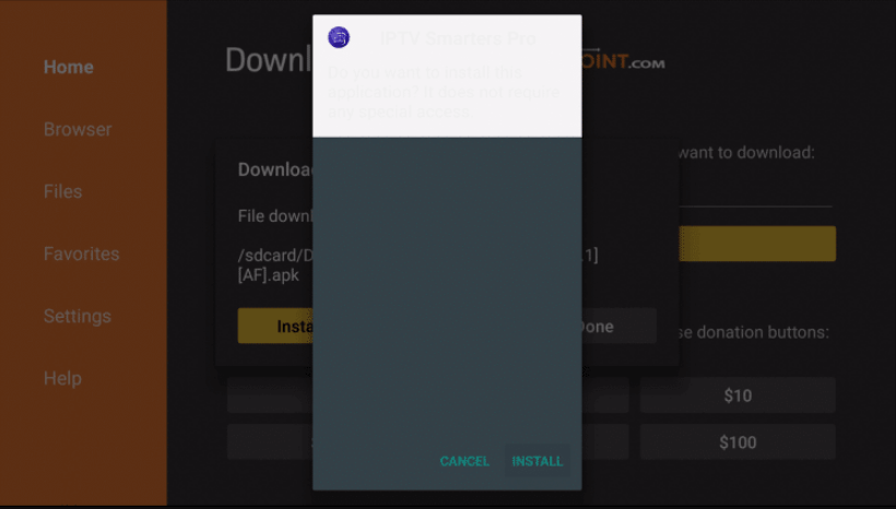 Install IPTV Smarters in Firestick