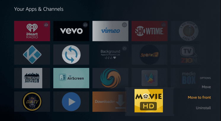 Install Movie HD App on Firestick