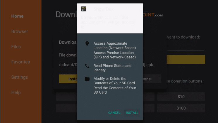 Install Showbox on Firestick