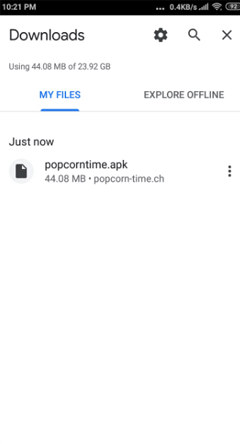 Install Popcorn Time on Android Smarphones