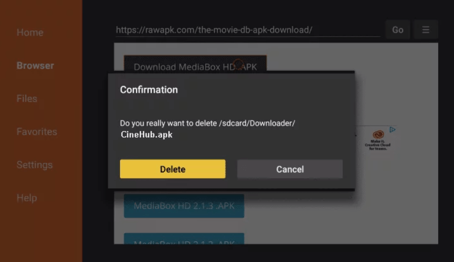 Install Cinehub on Firestick