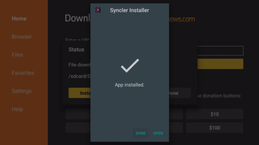 Install Syncler on Firestick